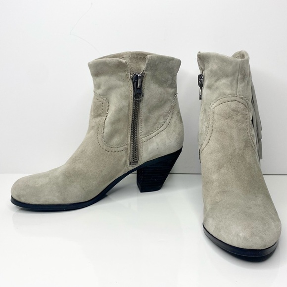 Sam Edelman Shoes - Sam Edelman ‘Louie’ Fringe Trim Suede Booties